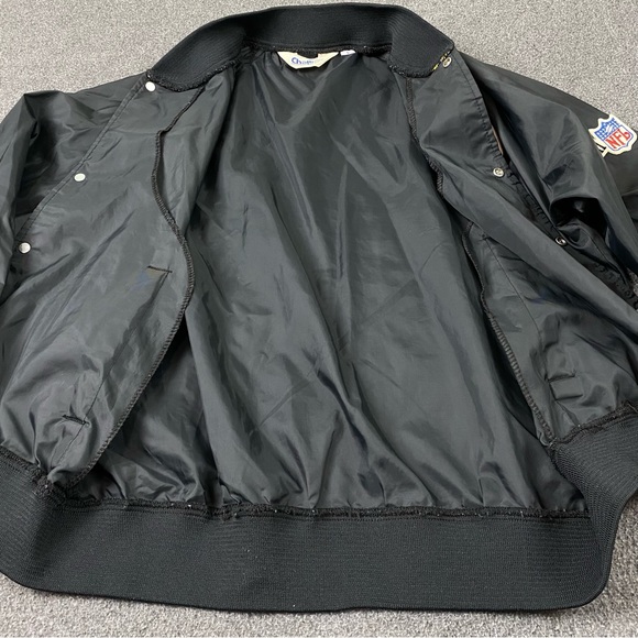 Vintage 80’s NFL Pittsburg Steelers Lightweight Bomber Jacket Men’s Size Large - Picture 5 of 13